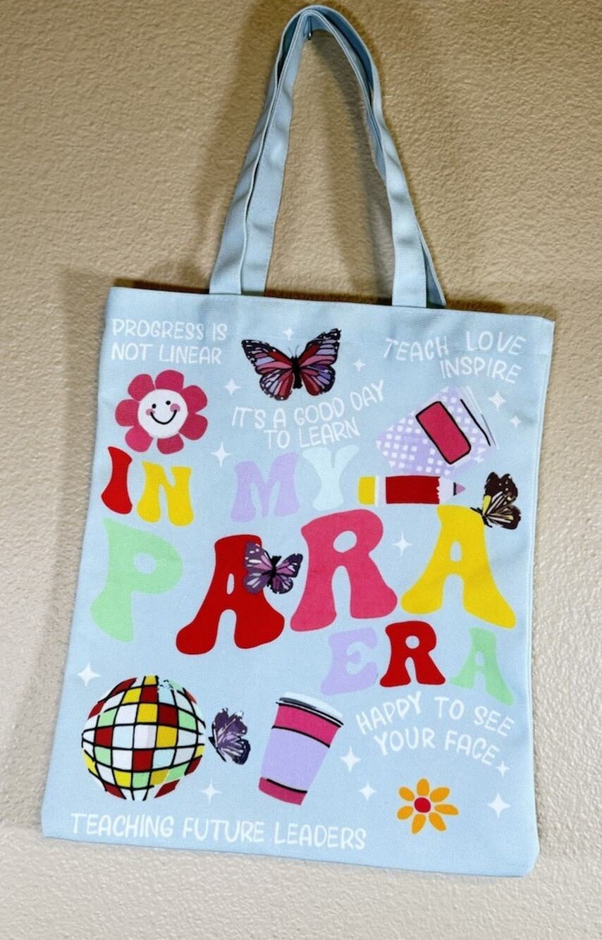 In My Para Era Tote Bag for Future Teachers Future Leaders Gift